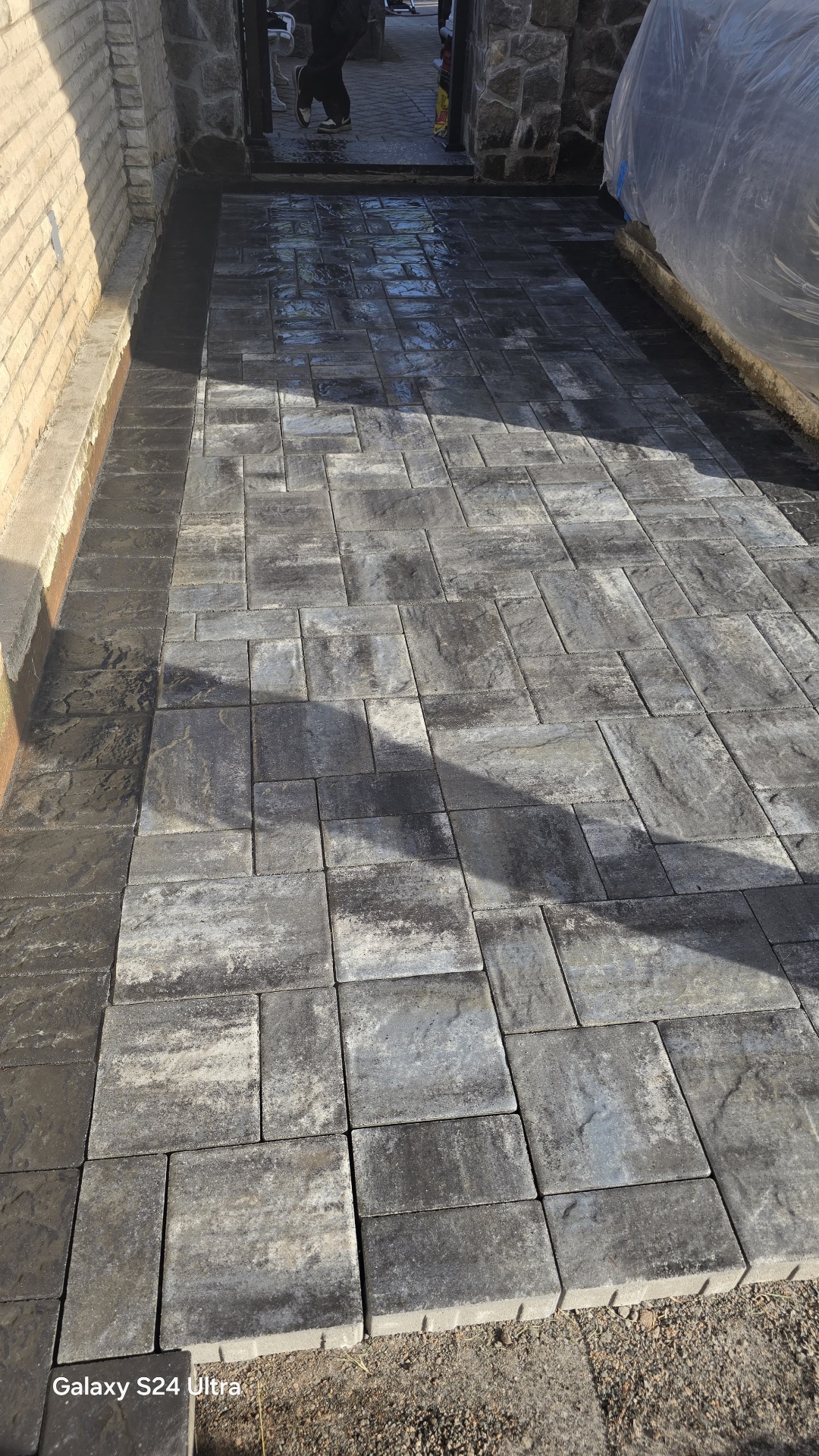 After Side Walkway Pavers