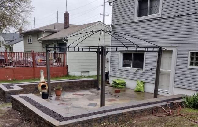 After Backyard Patio & Gazebo
